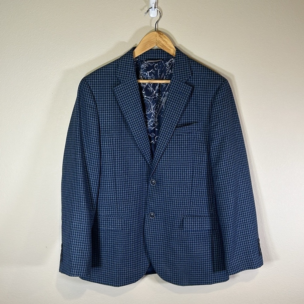 Nautica Men’s Blue Plaid Blazer Sport Jacket 38R Casual Preppy Formal Business - Picture 2 of 8